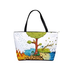 Natural Disaster Flood Earthquake Classic Shoulder Handbag