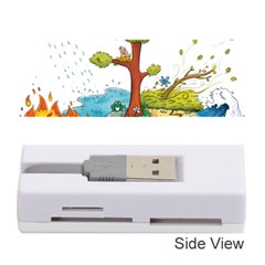 Natural Disaster Flood Earthquake Memory Card Reader (stick) by Jancukart