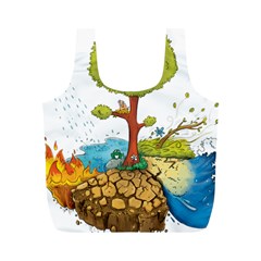 Natural Disaster Flood Earthquake Full Print Recycle Bag (m) by Jancukart