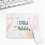 Hakuna Matata Tropical Leaves With Inspirational Quote Small Mousepad Front