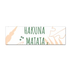 Hakuna Matata Tropical Leaves With Inspirational Quote Sticker Bumper (100 Pack) by Jancukart