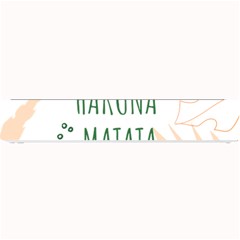 Hakuna Matata Tropical Leaves With Inspirational Quote Small Bar Mat