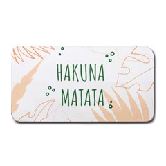 Hakuna Matata Tropical Leaves With Inspirational Quote Medium Bar Mat