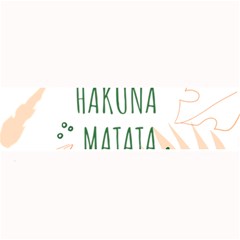 Hakuna Matata Tropical Leaves With Inspirational Quote Large Bar Mat