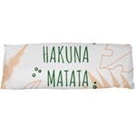 Hakuna Matata Tropical Leaves With Inspirational Quote Body Pillow Case Dakimakura (Two Sides) Front