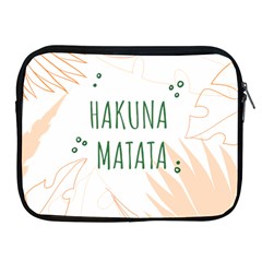 Hakuna Matata Tropical Leaves With Inspirational Quote Apple Ipad 2/3/4 Zipper Cases