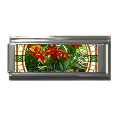 Flower Stained Glass Window Superlink Italian Charm (9mm)