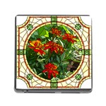 Flower Stained Glass Window Memory Card Reader (Square 5 Slot) Front