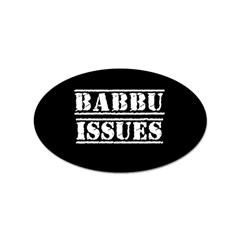 Babbu Issues   Sticker Oval (10 Pack) by ConteMonfrey