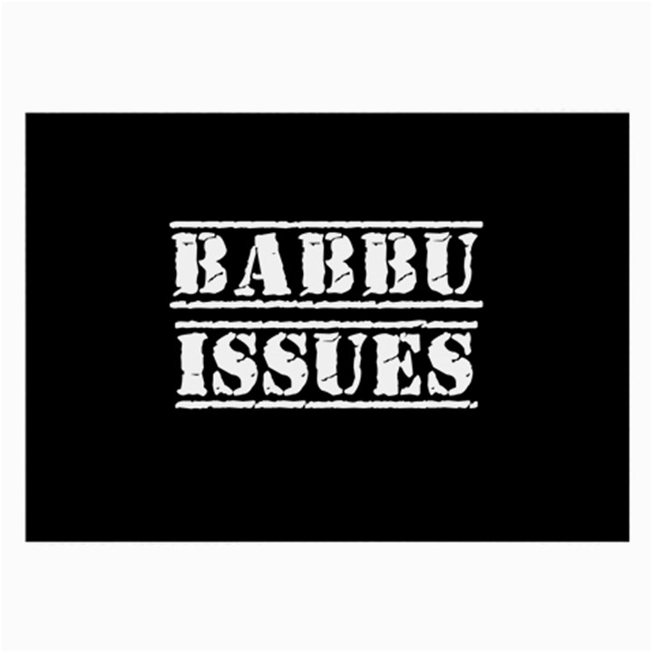 Babbu Issues   Large Glasses Cloth (2 Sides)