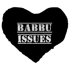 Babbu Issues   Large 19  Premium Heart Shape Cushions by ConteMonfrey