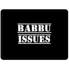 Babbu Issues   Double Sided Fleece Blanket (large)  by ConteMonfrey