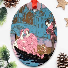 Gondola Ride   Ornament (oval) by ConteMonfrey