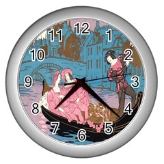 Gondola Ride   Wall Clock (silver) by ConteMonfrey