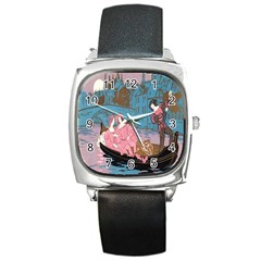 Gondola Ride   Square Metal Watch by ConteMonfrey