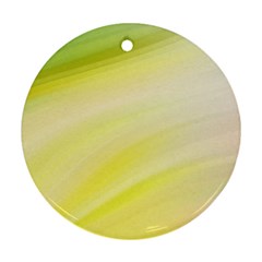 Gradient Green Yellow Ornament (round) by ConteMonfrey