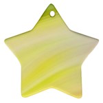 Gradient green yellow Star Ornament (Two Sides) Front