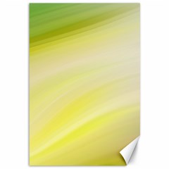 Gradient Green Yellow Canvas 12  X 18  by ConteMonfrey