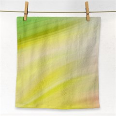 Gradient Green Yellow Face Towel by ConteMonfrey