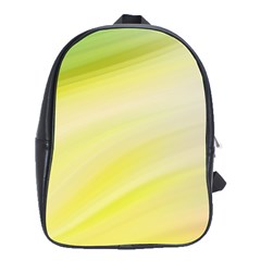 Gradient Green Yellow School Bag (large) by ConteMonfrey