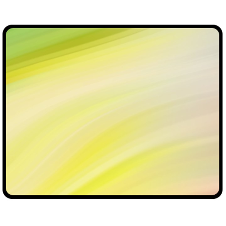 Gradient green yellow Fleece Blanket (Medium) 