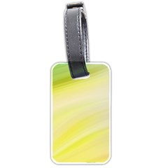 Gradient Green Yellow Luggage Tag (two Sides) by ConteMonfrey