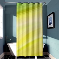 Gradient Green Yellow Shower Curtain 36  X 72  (stall)  by ConteMonfrey