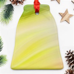 Gradient Green Yellow Bell Ornament (two Sides) by ConteMonfrey