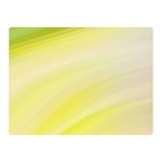 Gradient green yellow Double Sided Flano Blanket (Mini)  35 x27  Blanket Front