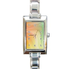 Gradient Orange, Green - Colors Fest Rectangle Italian Charm Watch by ConteMonfrey