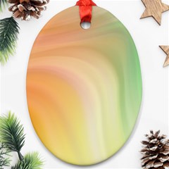 Gradient Orange, Green - Colors Fest Ornament (oval) by ConteMonfrey