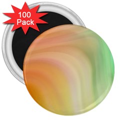 Gradient Orange, Green - Colors Fest 3  Magnets (100 Pack) by ConteMonfrey