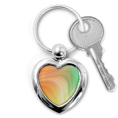 Gradient orange, green - Colors fest Key Chain (Heart)