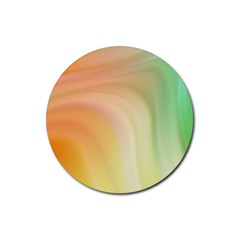 Gradient Orange, Green - Colors Fest Rubber Coaster (round) by ConteMonfrey