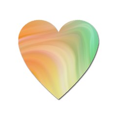 Gradient orange, green - Colors fest Heart Magnet