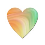 Gradient orange, green - Colors fest Heart Magnet Front