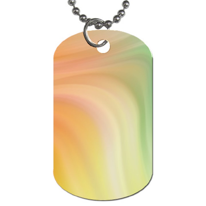 Gradient orange, green - Colors fest Dog Tag (One Side)