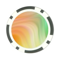 Gradient orange, green - Colors fest Poker Chip Card Guard