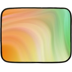 Gradient Orange, Green - Colors Fest Fleece Blanket (mini) by ConteMonfrey