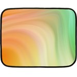 Gradient orange, green - Colors fest Double Sided Fleece Blanket (Mini)  35 x27  Blanket Front