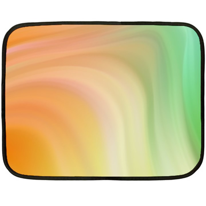 Gradient orange, green - Colors fest Double Sided Fleece Blanket (Mini) 