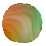 Gradient orange, green - Colors fest Large 18  Premium Round Cushions Front