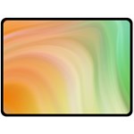 Gradient orange, green - Colors fest Double Sided Fleece Blanket (Large)  80 x60  Blanket Front