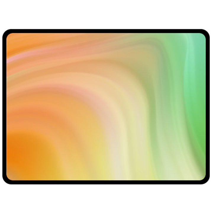 Gradient orange, green - Colors fest Double Sided Fleece Blanket (Large) 