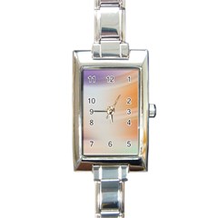 Gradient Purple, Orange, Blue Rectangle Italian Charm Watch by ConteMonfrey