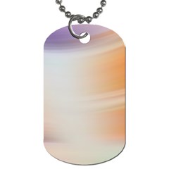 Gradient Purple, Orange, Blue Dog Tag (one Side) by ConteMonfrey