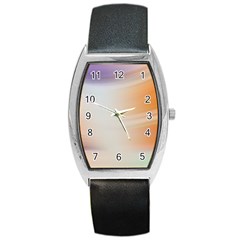 Gradient Purple, Orange, Blue Barrel Style Metal Watch by ConteMonfrey