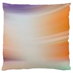 Gradient Purple, Orange, Blue Large Cushion Case (one Side) by ConteMonfrey