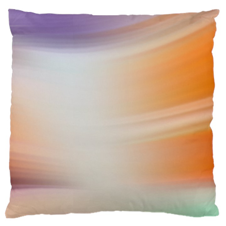 Gradient purple, orange, blue Standard Flano Cushion Case (One Side)