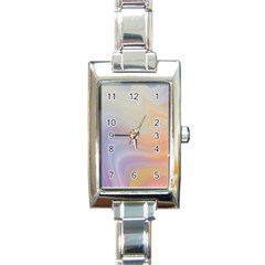 Gradient purple, orange Rectangle Italian Charm Watch